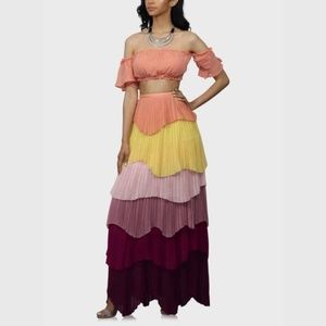 Ruffle Skirt Set Multi